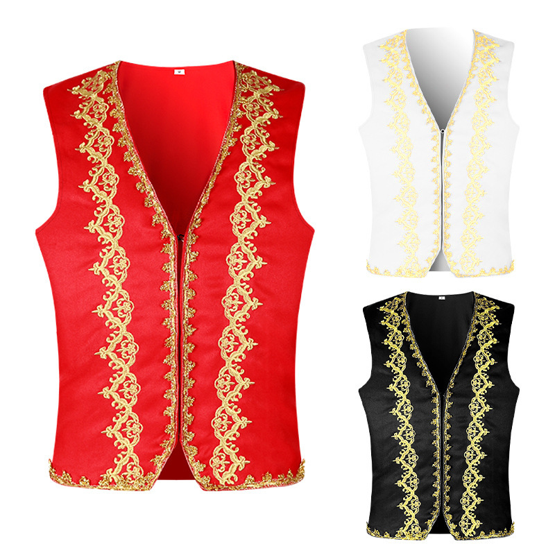 เสื้อกั๊กปักลายทองสไตล์บาโรกยุ - Tops บทวิจารณ์และราคา