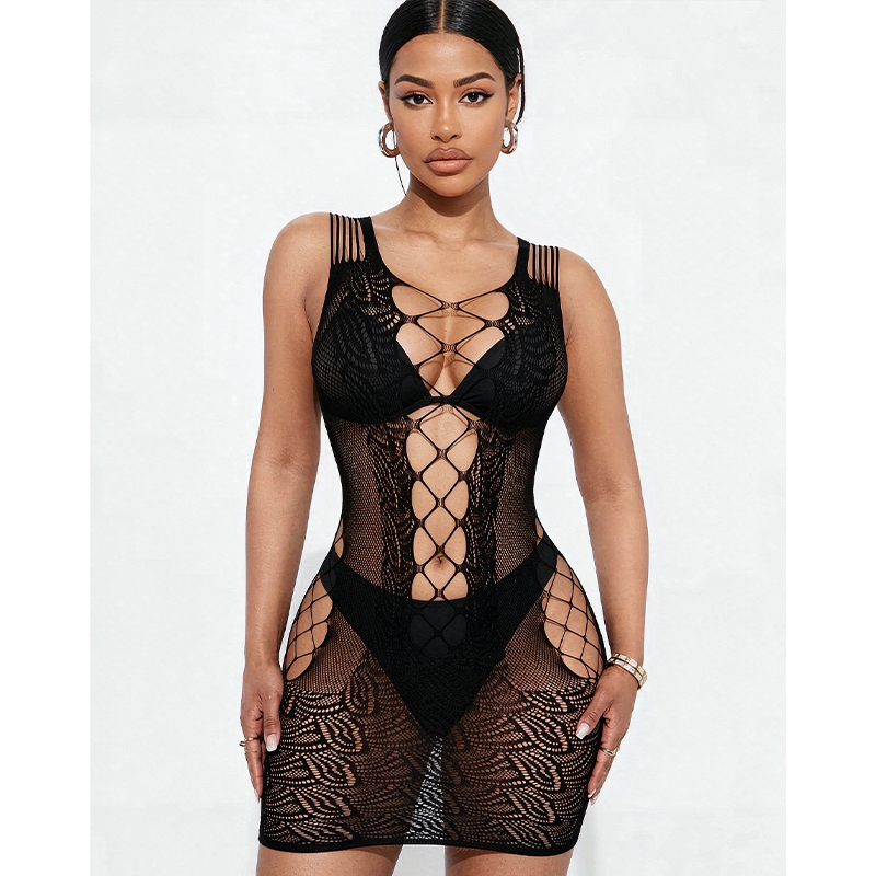 ชุดนอนเซ็กซี่สำหรับผู้หญิง ชุด - Sexy Mesh Sheer Bodycon Dress บทวิจารณ์และราคา