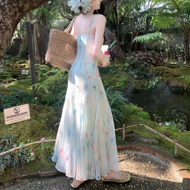 เดรสสไตล์ญี่ปุ่น Y2K น่ารักหวา - French Vintage Floral Midi Dress บทวิจารณ์และราคา